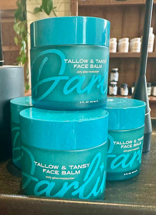Tallow Face Balm | Natural Blue Tansy Skincare Moisturizer