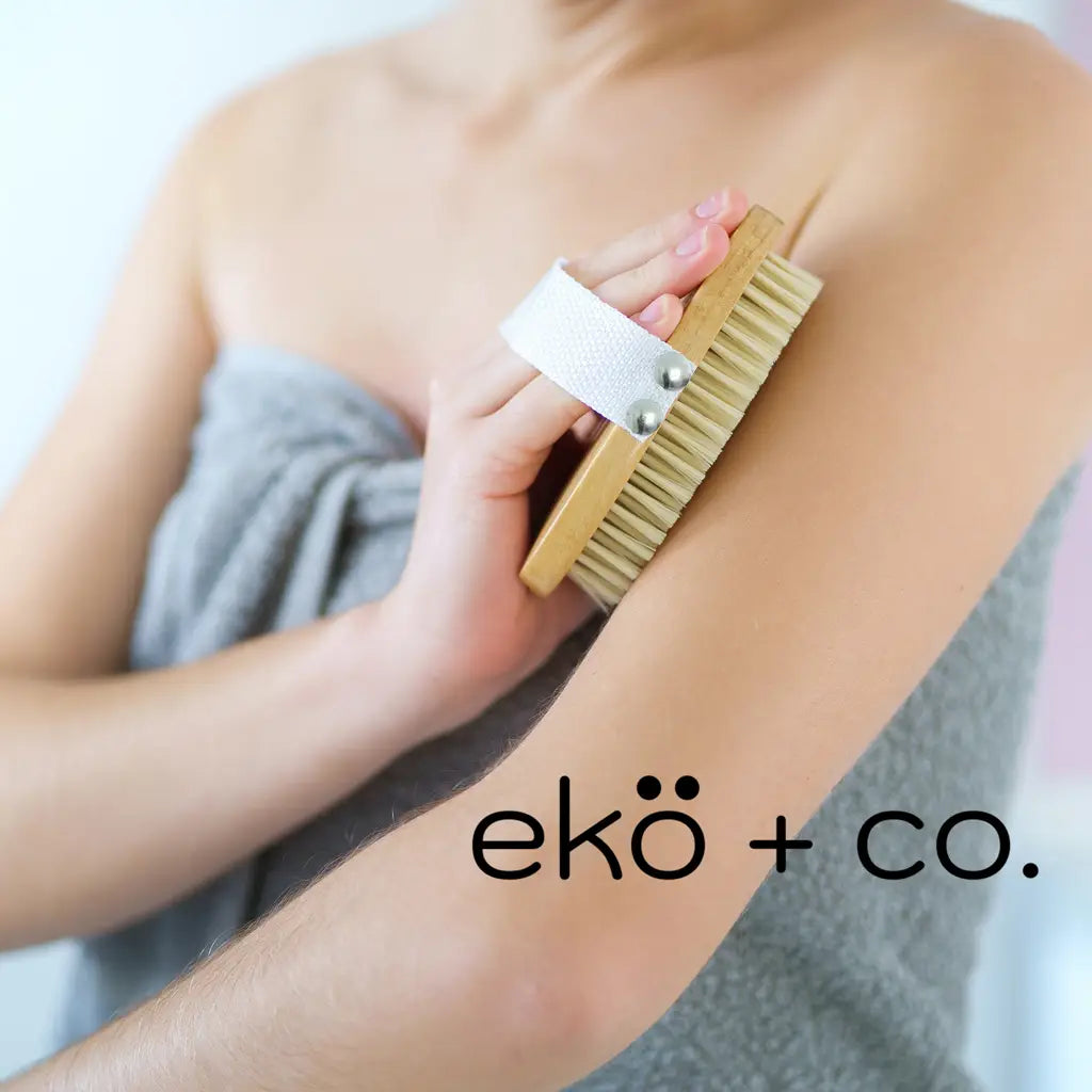 Vegan Exfoliating Dry Body Brush - Dry Brushing Skin