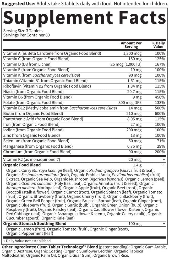 Organic Prenatal Multi 180 tabs