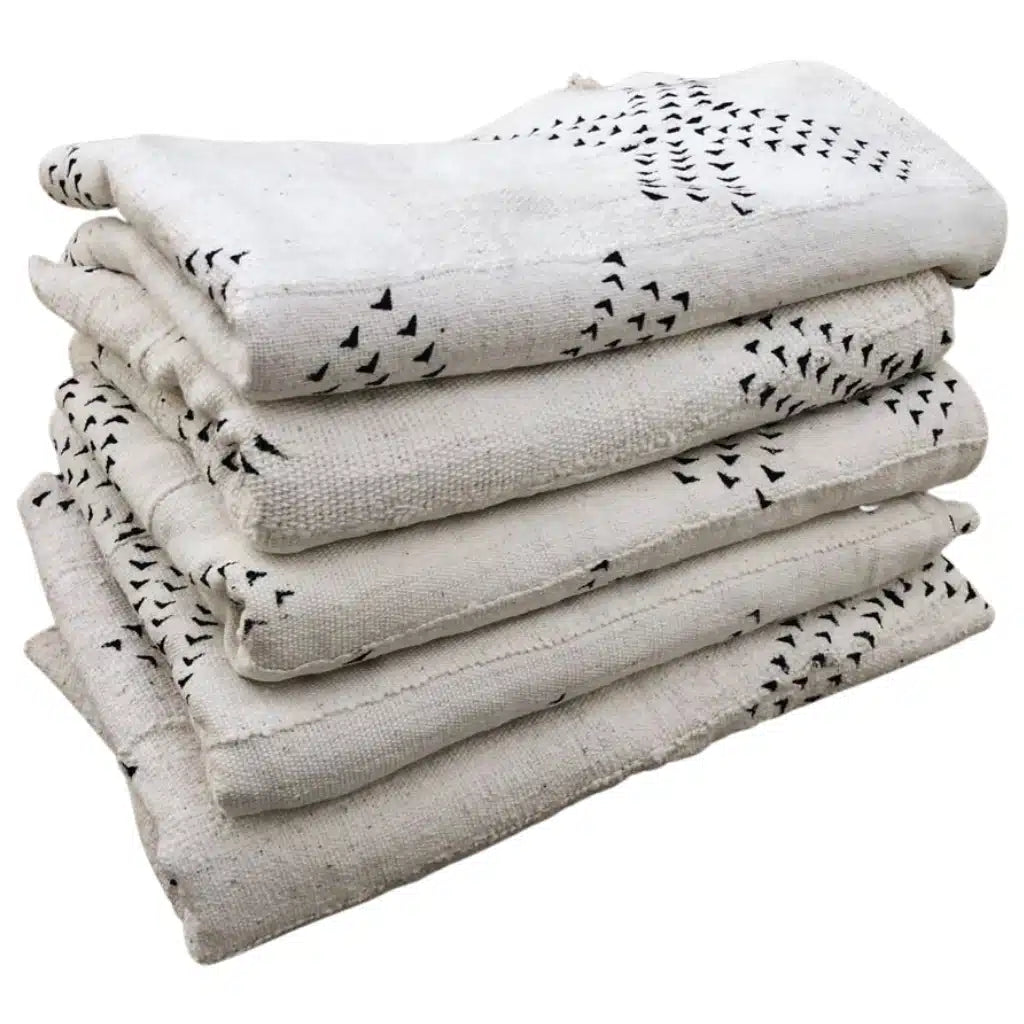 Mud-Cloth Blanket - Off White