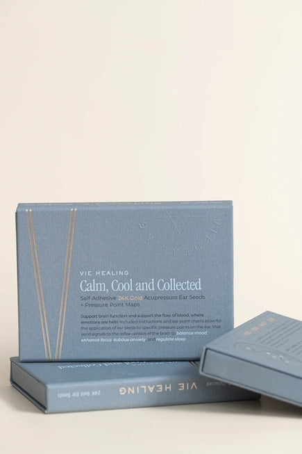 The Cool, Calm, Collected Kit (24k Gold Ear Seeds)