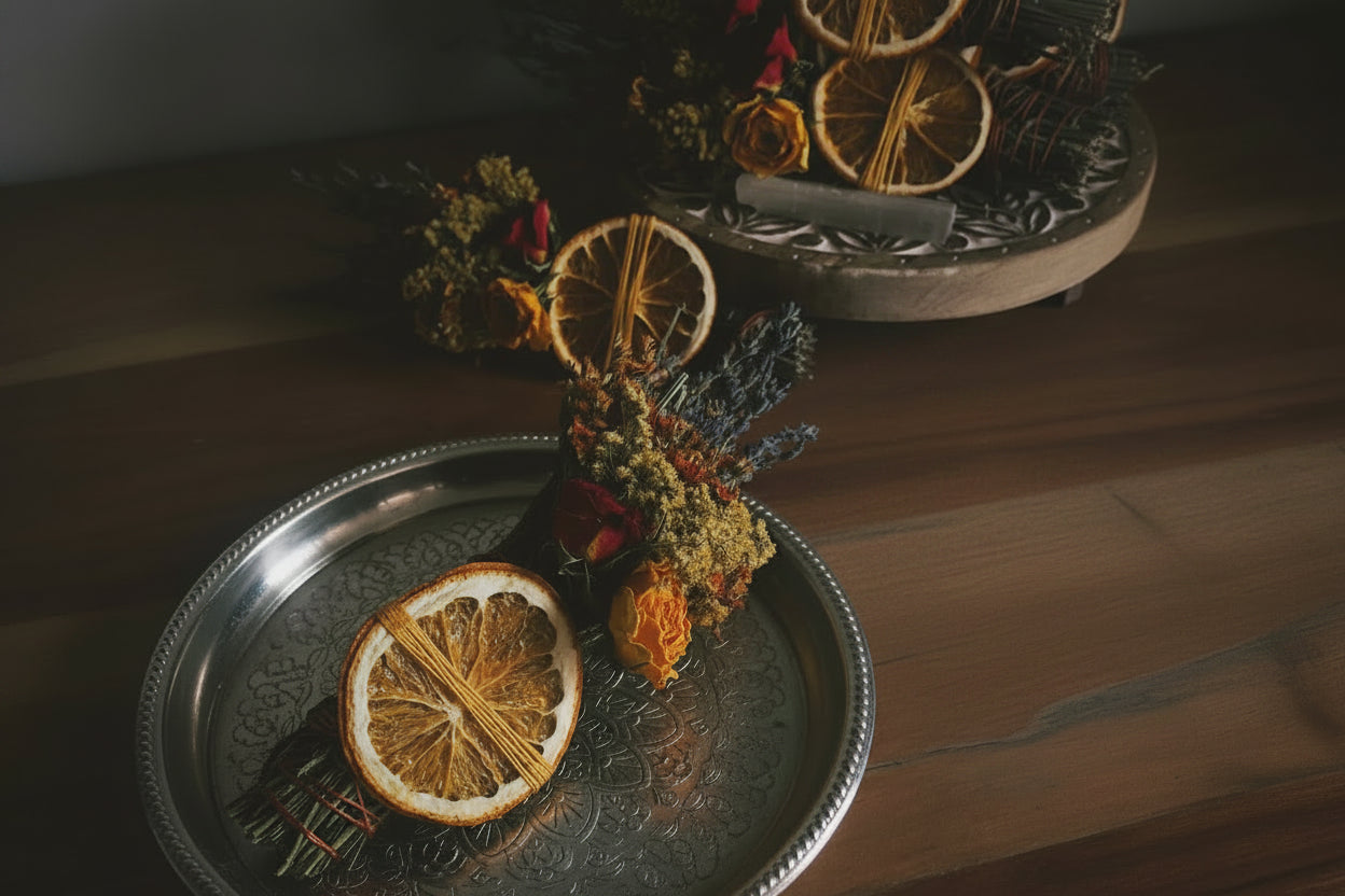 Sage with Wildflowers - Lavendar Mint Orange Smudge Stick