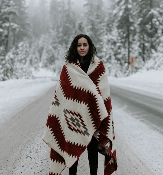TSACHILA BLANKET - RUSTY