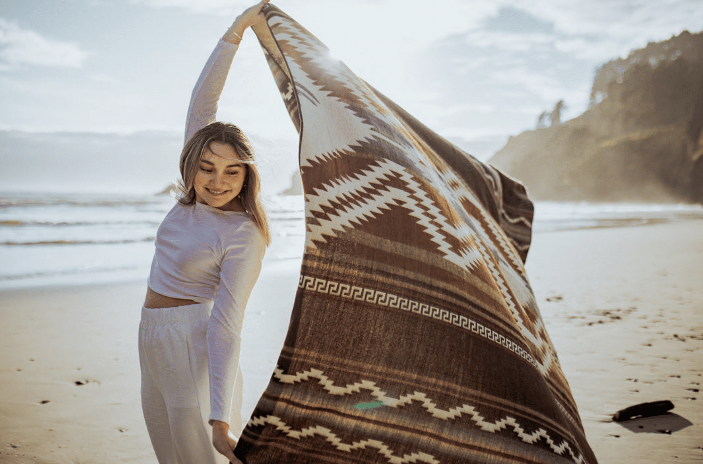 SHUAR BLANKET - DUSTY