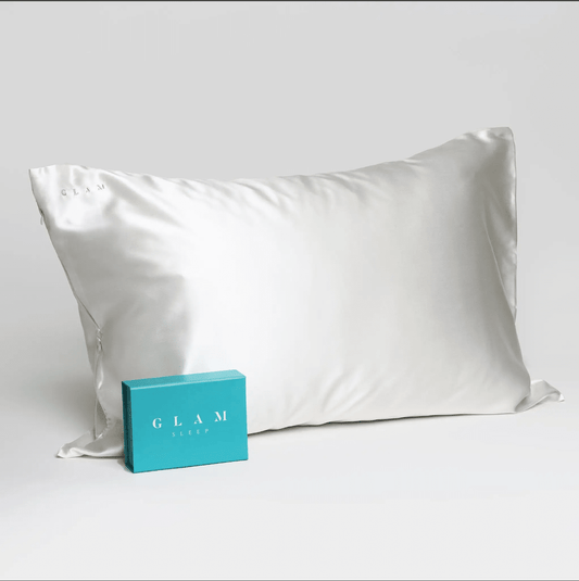 GLAM - Silk Pillowcase - White