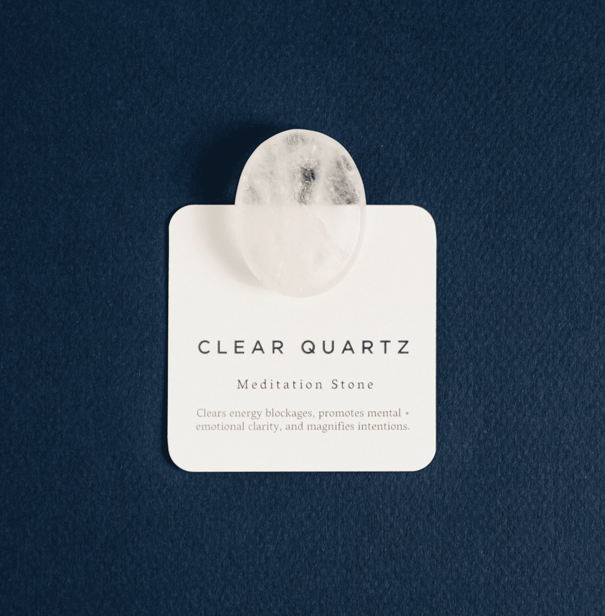 Clear Quartz- Meditation Stone