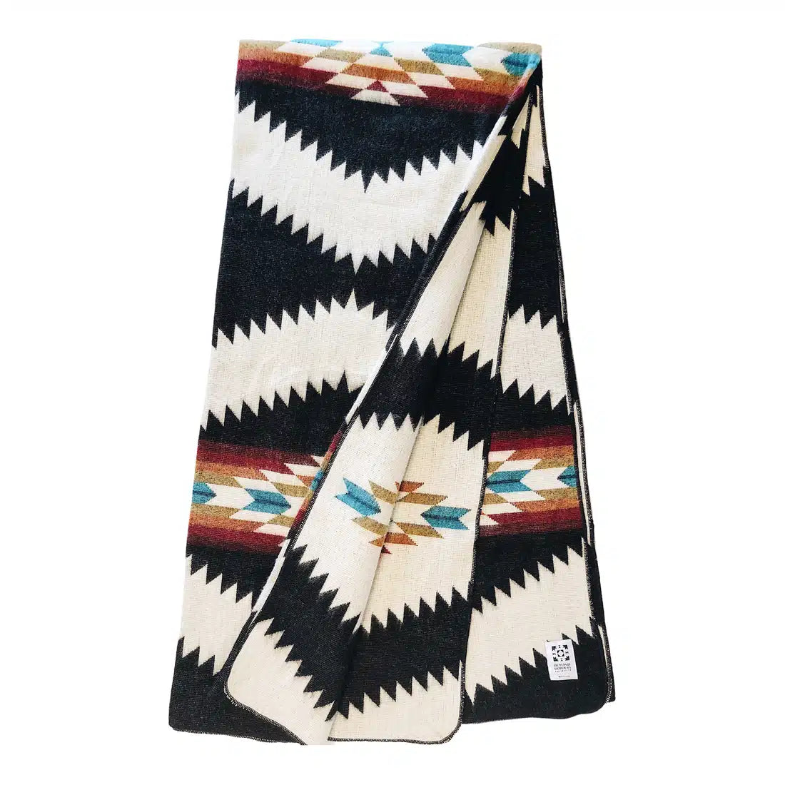 Tsachila Blanket - Colorful Black