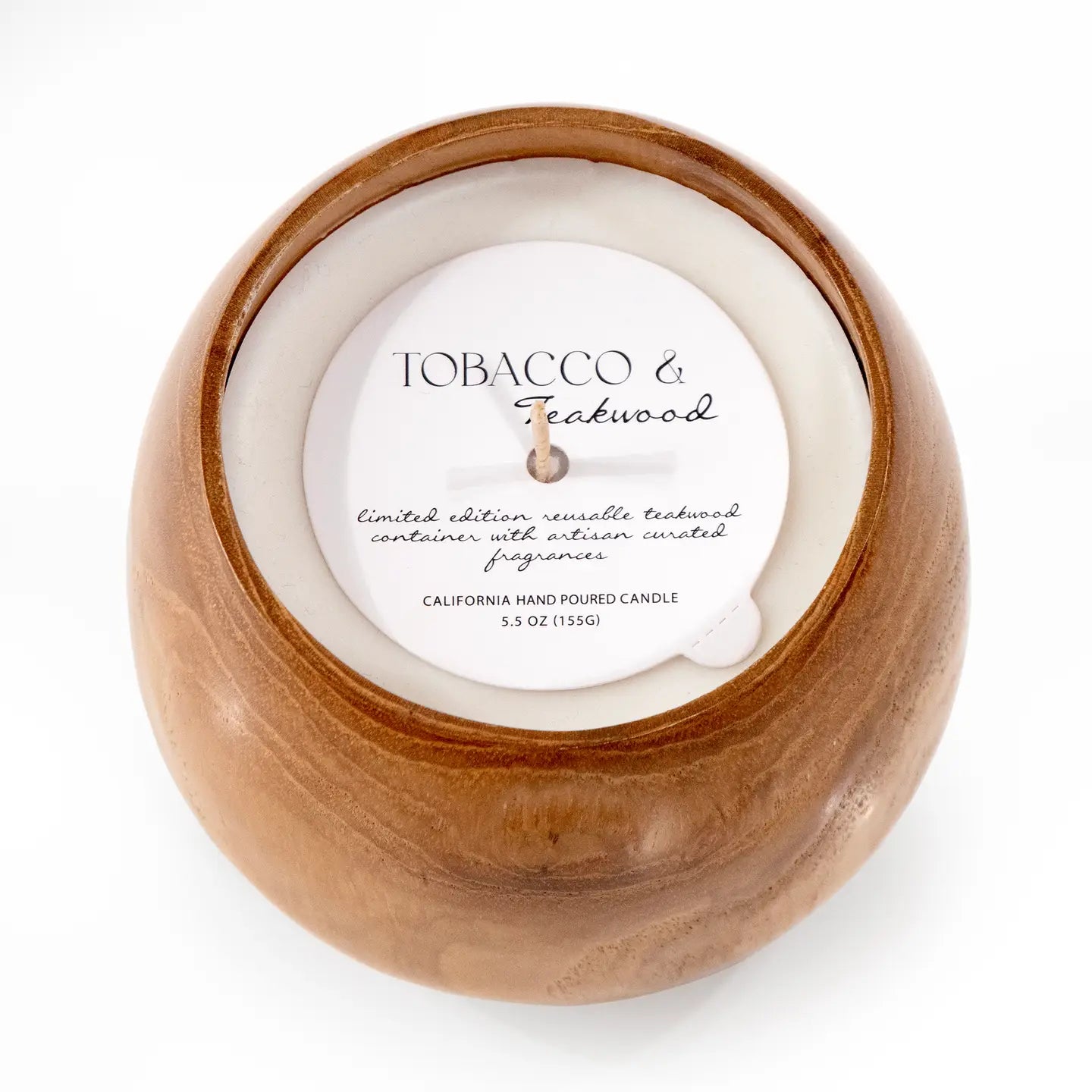 Tobacco & Teakwood wood candle