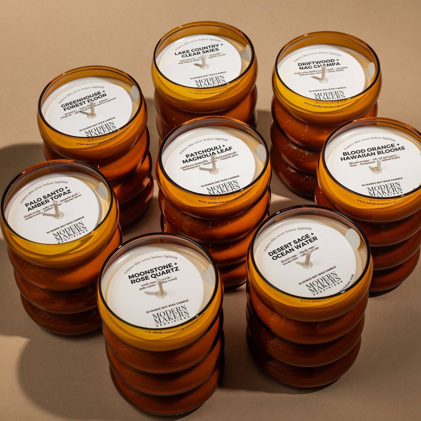 Patchouli + Magnolia Leaf Bubble Candle