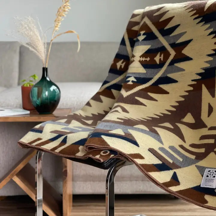 Canoa Blanket- Mahogany Earth