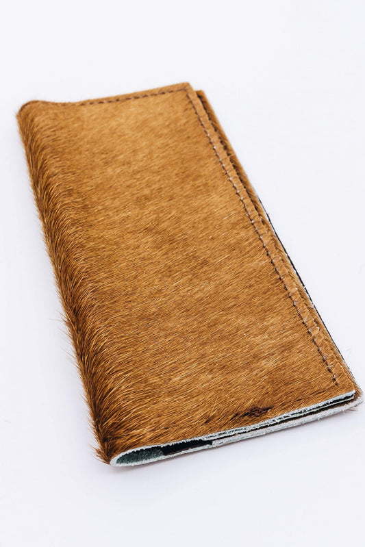 Hair on Hide Leather Wallet - Light