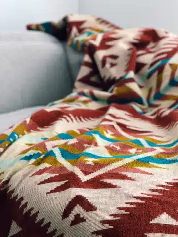 Canoa Blanket- Terracotta Sunrise