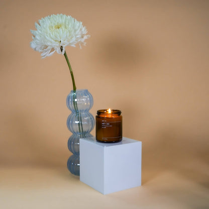 Salt + sea soy candle - sea salt, geranium, lemon