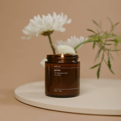 Grove soy candle - yuzu, ylang ylang, hinoki