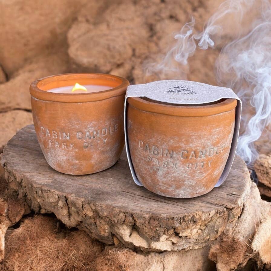 Palo Santo Burn & Grow Candle -Terra Cotta Pot w/ Seed Label