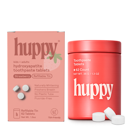 Fluoride-Free Toothpaste Tablets Strawberry