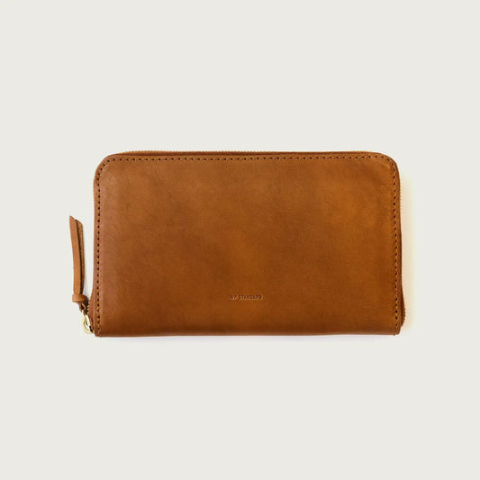 Leather Zip Around Wallet