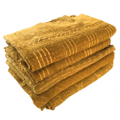 Mud-cloth Blanket - Mustard
