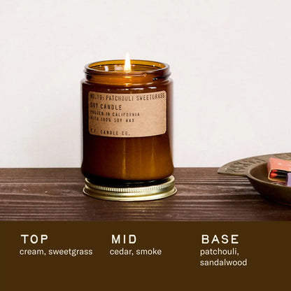 Patchouli Sweetgrass - 7.2oz Candle