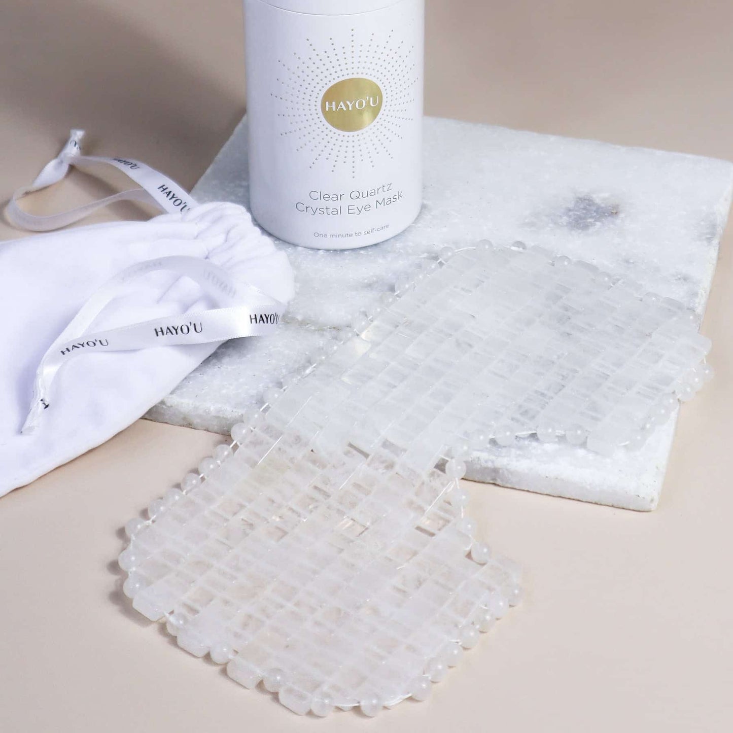 Hayou Clear Quartz Crystal Eye Mask
