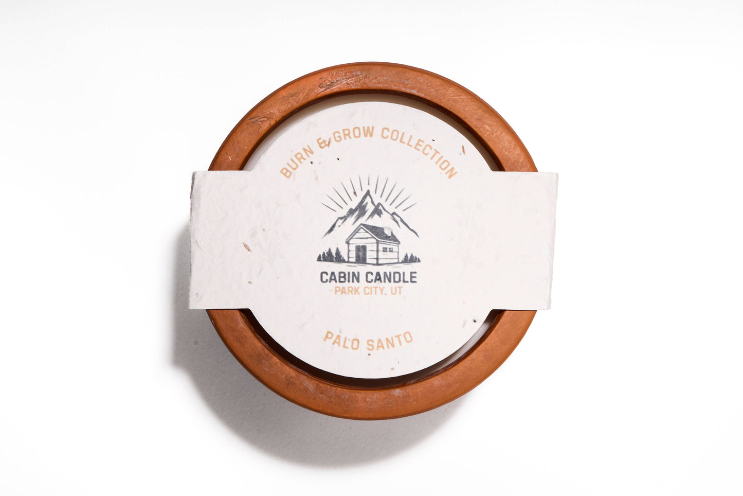 Palo Santo Burn & Grow Candle -Terra Cotta Pot w/ Seed Label
