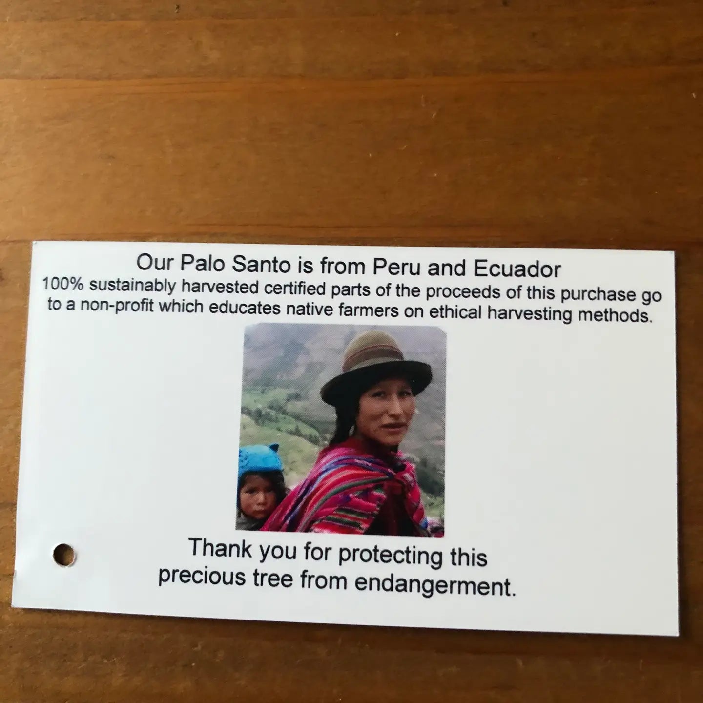 Sustainable Palo Santo, Smudge, Ceremony