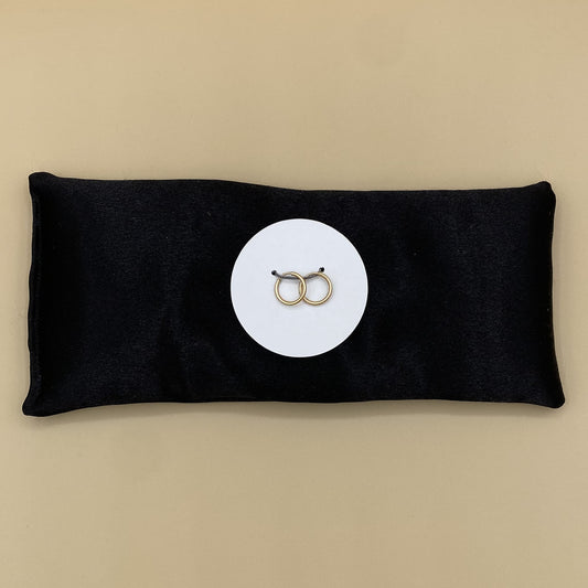 Tiny 12k Gold Satin Hoop Earrings