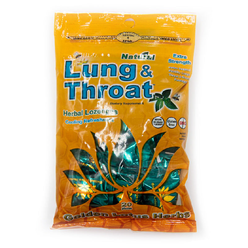 Lung and Throat Lozenges (Golden Lotus)- 20 drops