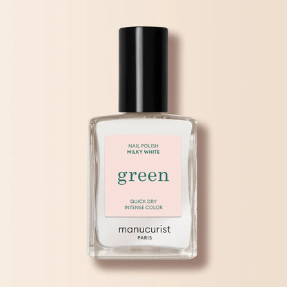 Milky white nail polish