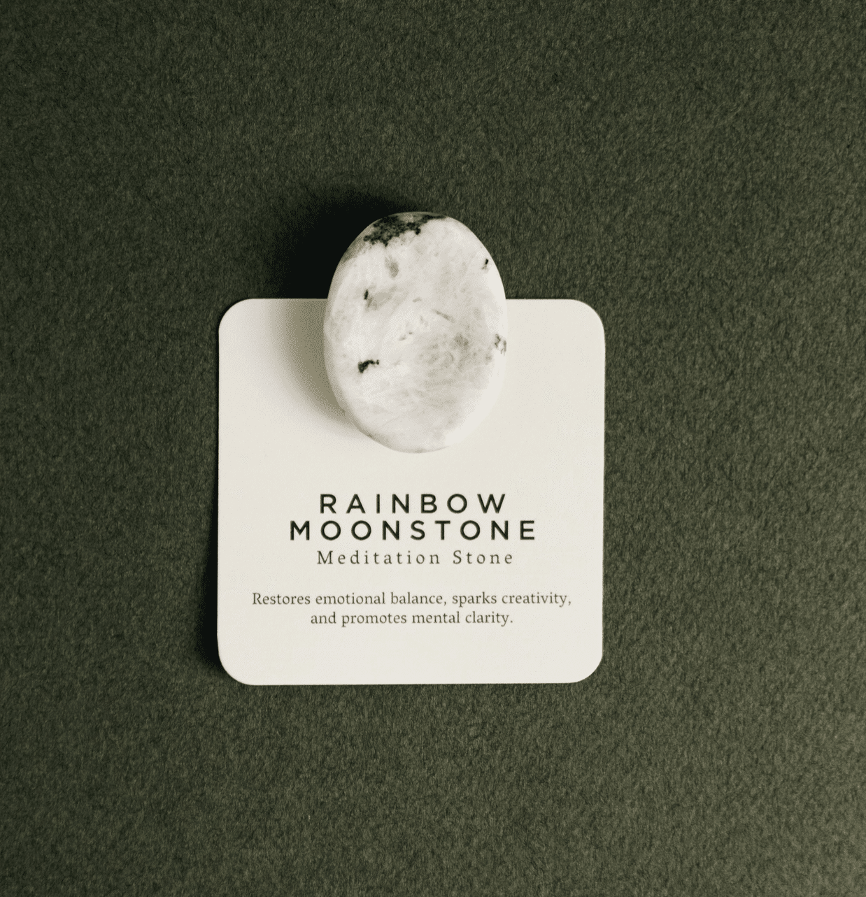 Rainbow Moonstone- Meditation Stone