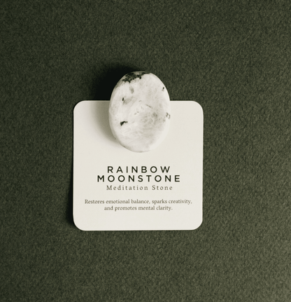 Rainbow Moonstone- Meditation Stone
