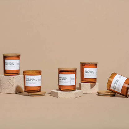 Palo Santo + Amber Topaz Candle