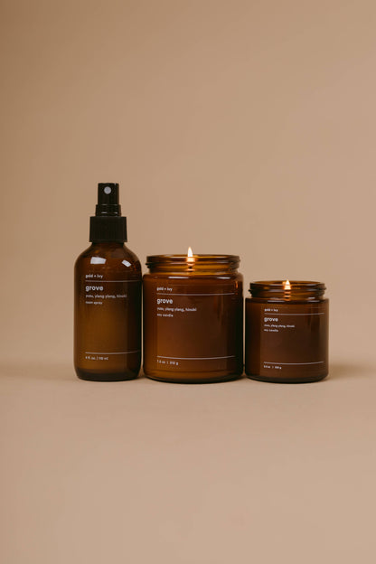 Grove soy candle - yuzu, ylang ylang, hinoki
