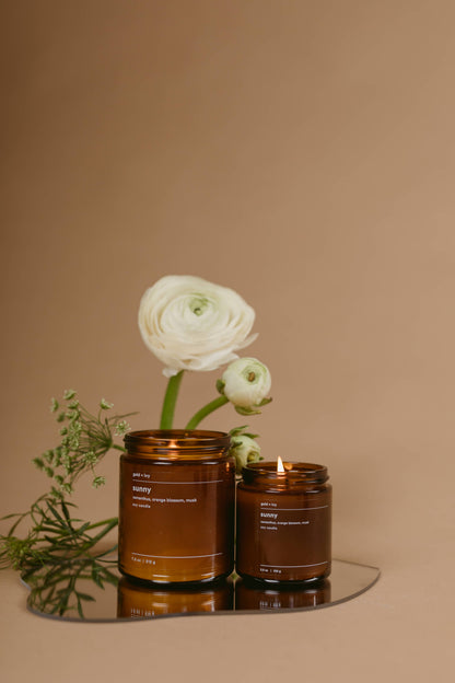 Sunny soy candle - osmanthus, orange blossom, musk