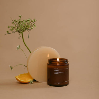 Sunny soy candle - osmanthus, orange blossom, musk