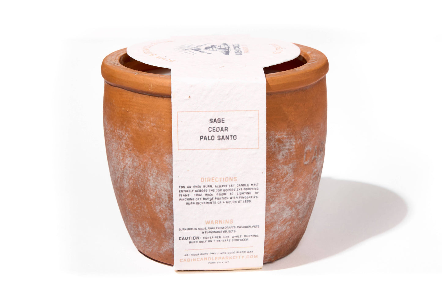 Palo Santo Burn & Grow Candle -Terra Cotta Pot w/ Seed Label