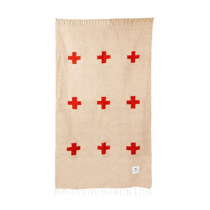 Positive Vibrations Blanket - Tan/Rust