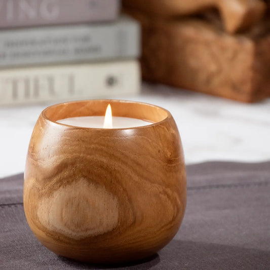 Tobacco & Teakwood wood candle