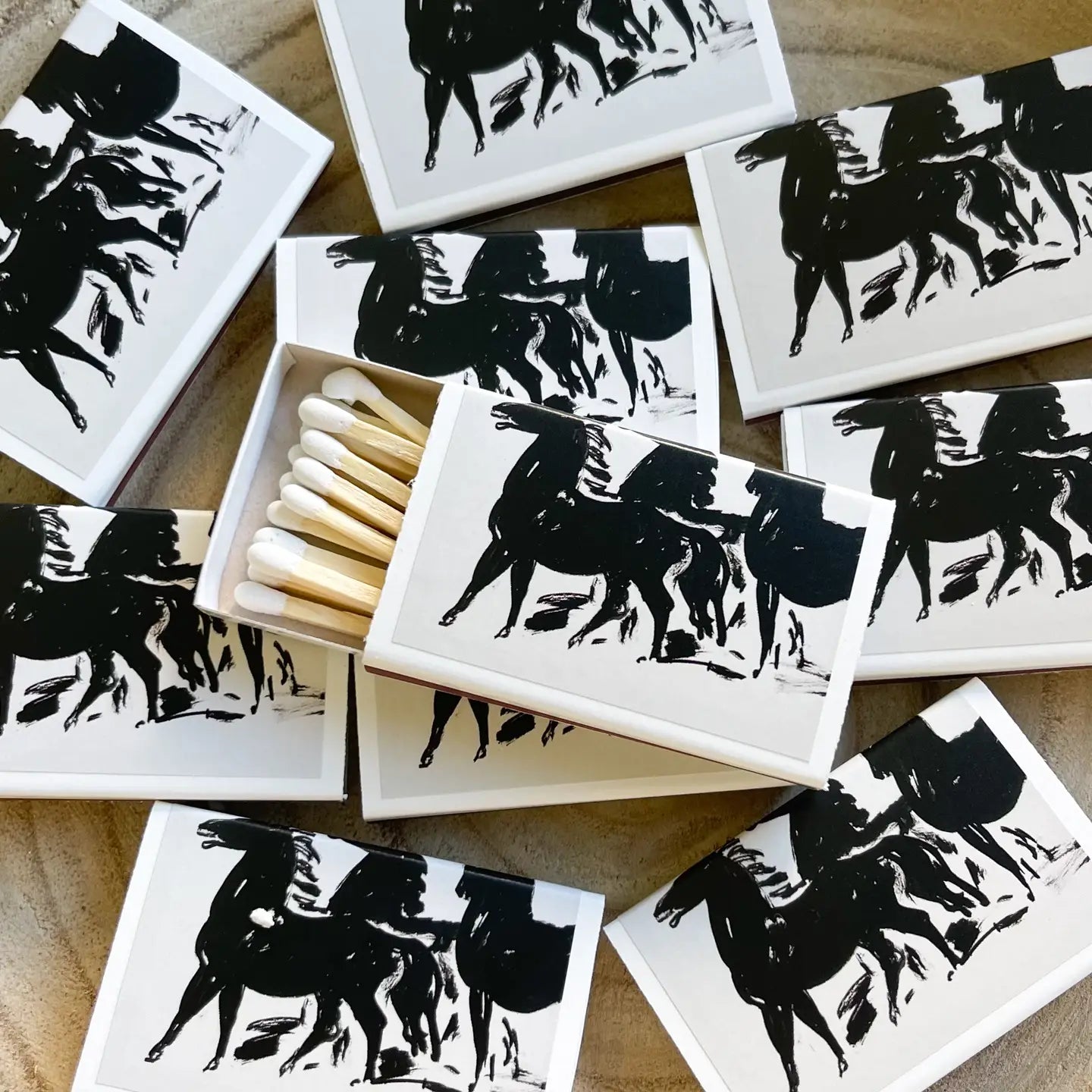 Abstract Wild Horse Match Set