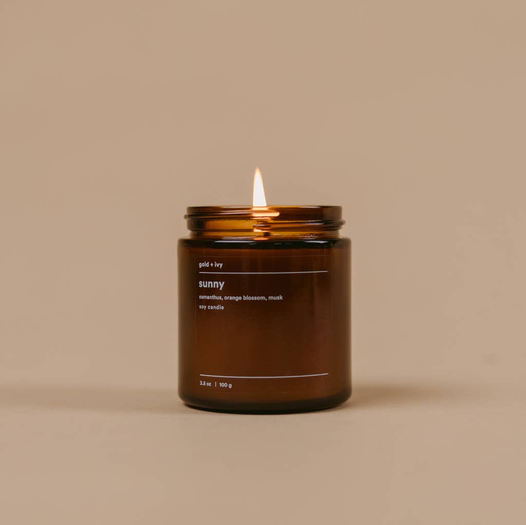 Sunny soy candle - osmanthus, orange blossom, musk