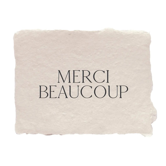 Merci Beaucoup Note Card