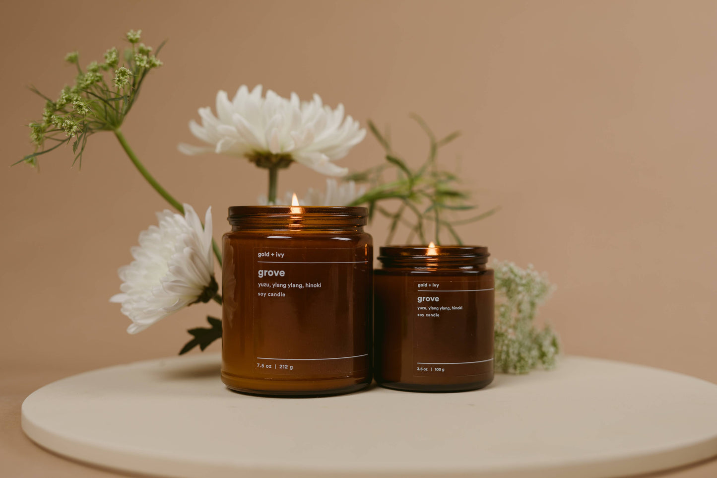 Grove soy candle - yuzu, ylang ylang, hinoki