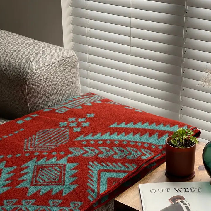 Quito Blanket - Rust Orange