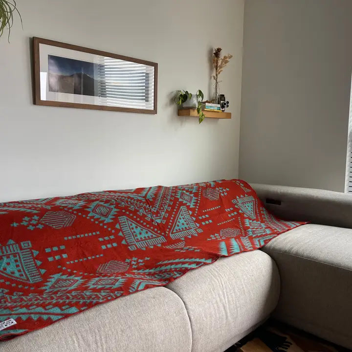 Quito Blanket - Rust Orange